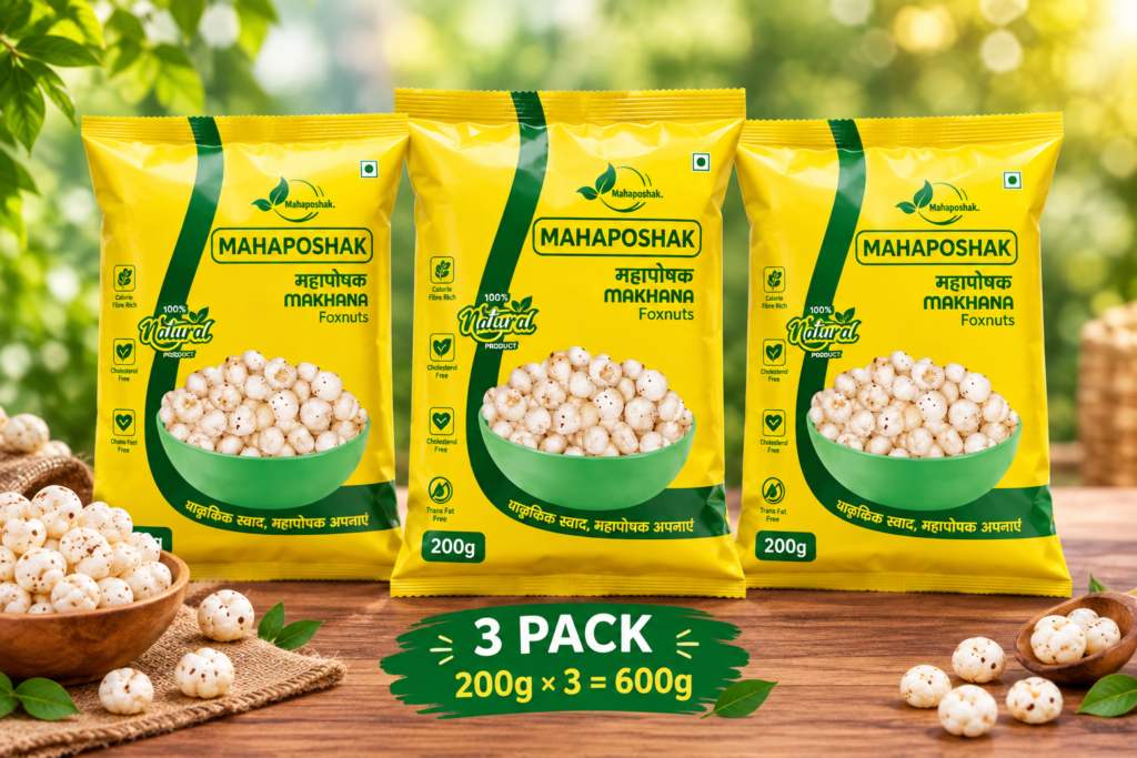 Mahaposhak Makhana Tripal pack offer 200×3 =600Gm